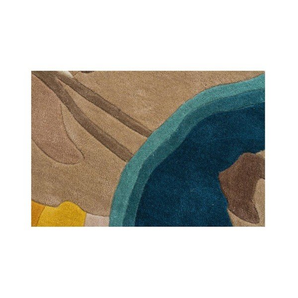 Covor Poppy Flowers Teal Yellow, 170 x 120 cm-image-1