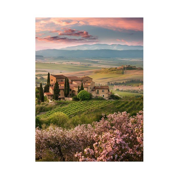 Tablou 60x80 cm Pink Tuscany – Styler