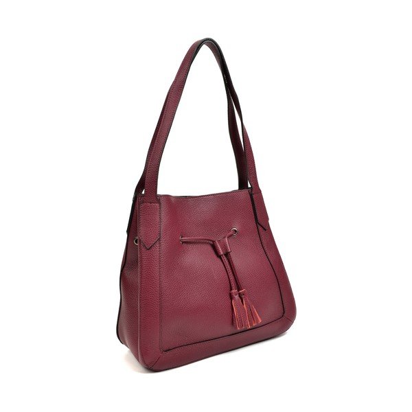 Geantă Tote din piele Roberta M Anete, roșu-image-1