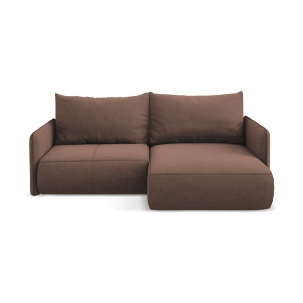 Colțar roz extensibil/cu spațiu de depozitare (cu colț pe partea dreaptă) Nanea – Makamii