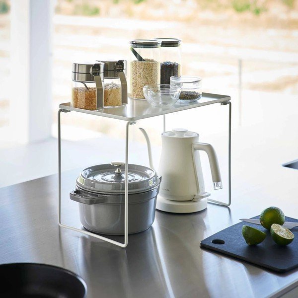 Raft suplimentar alb din metal 41x24 cm Tower – YAMAZAKI-image-4