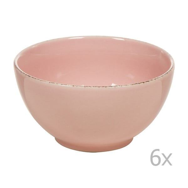 Set 6 boluri din ceramică Santiago Pons, ⌀ 14 cm, roz 