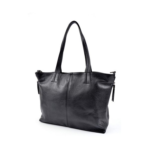 Geantă Tote din piele Roberta M Ambra, negru-image-1