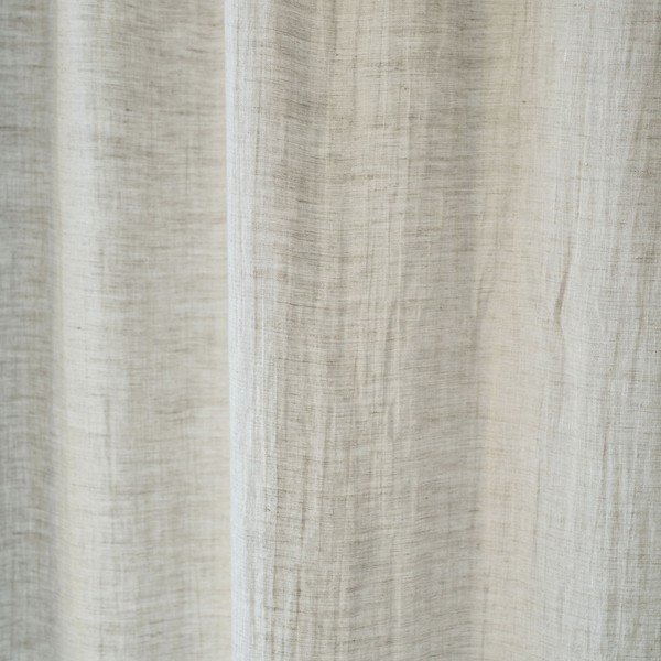 Draperie subțire cu tunel de prindere Linen Tales Daytime, 250 x 130 cm, bej-image-1