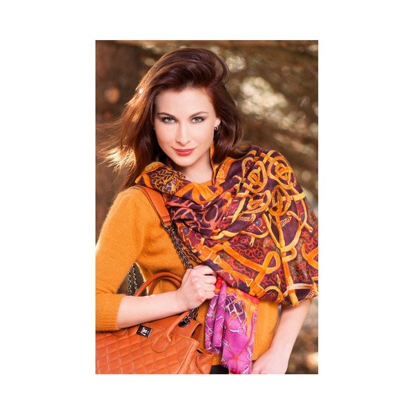Eșarfă cu adaos de cașmir Shirin Sehan - Viktoria-image-1