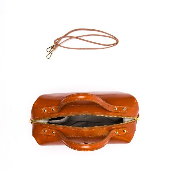 Poșetă din piele Isabella Rhea 355 Cognac-image-1