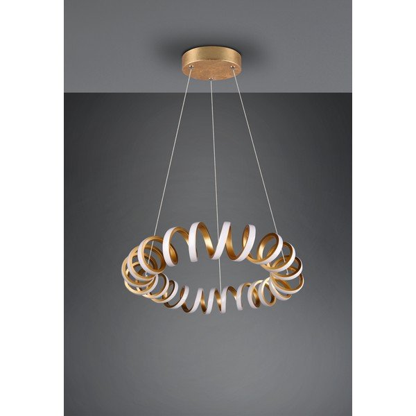 Lustră aurie LED ø 55 cm Curl – Trio-image-4