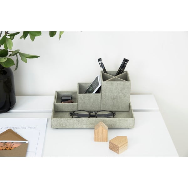 Organizator de birou din 4 piese Bigso Box of Sweden Lena, bej-image-1