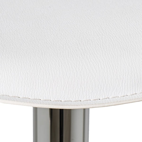 Set de scaune de bar alb cu înălțime ajustabilă 2 buc. tapițat (înălțime șezut 73 cm) – Casa Selección-image-3