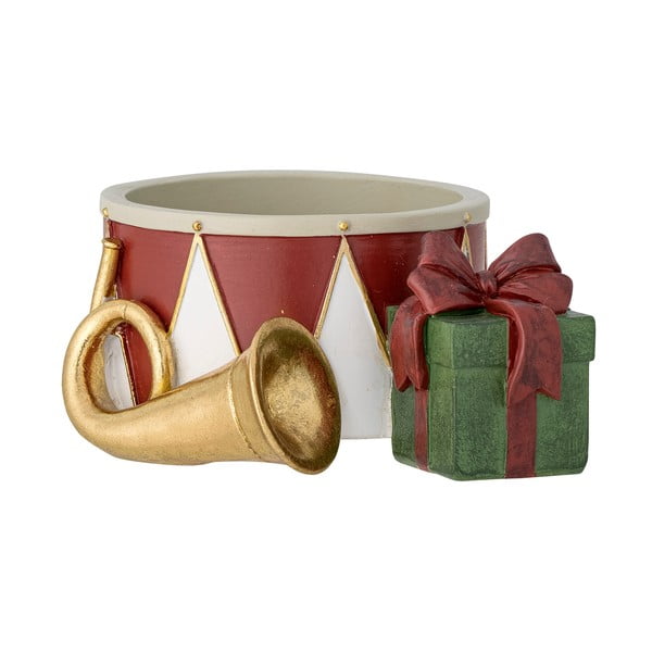 Sfeșnic pentru lumânări de ceai din polirășină  cu model de Crăciun Bitja – Bloomingville
