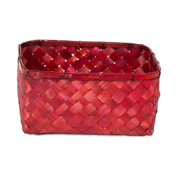 Coș depozitare din bambus Compactor Hanoi, 30 x 23 cm, roșu-image-3