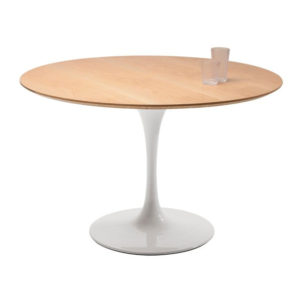 Blat pentru masă în decor de stejar Kare Design Invitation, ⌀ 120 cm
