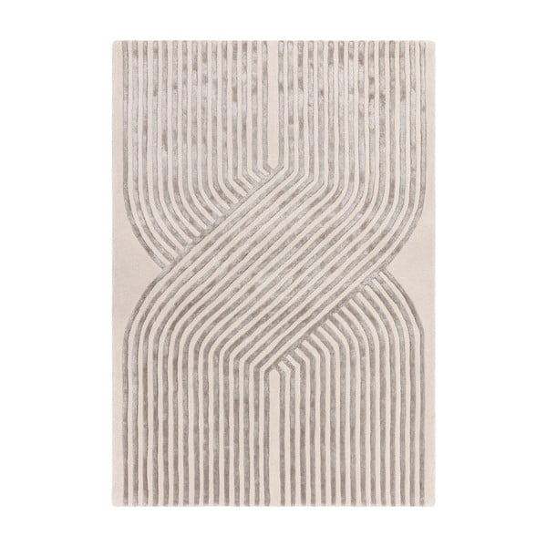 Covor crem handmade din amestesc de lână 200x300 cm Matrix – Asiatic Carpets