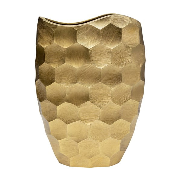 Vază din aluminiu Kare Design Aria Comb, înălțime 49,5 cm, auriu