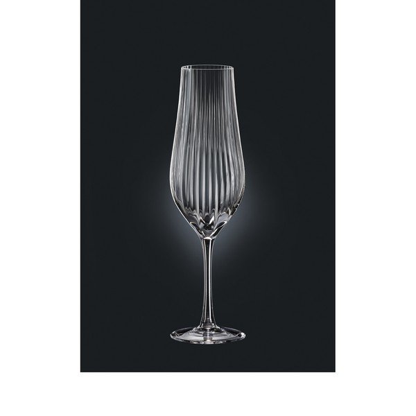 Set 6 pahare pentru șampanie Crystalex Tulipa Optic, 170 ml-image-1