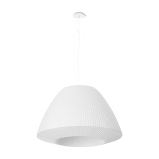 Lustră albă cu abajur din sticlă ø 60 cm Soprano - Nice Lamps