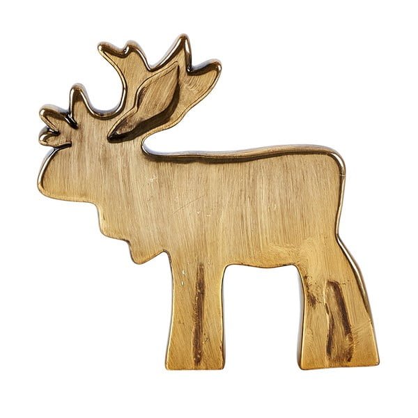 Decorațiune din ceramică KJ Collection Reindeer, 16,5 x 16,5 cm