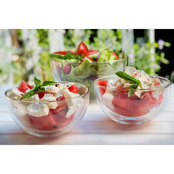 Bol servire din sticlă cu perete dublu Vialli Design Double, 500 ml-image-2