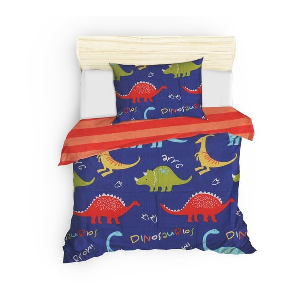 Lenjerie de pat pentru copii albastră pentru pat de o persoană 140x200 cm Dinazorus – Mijolnir