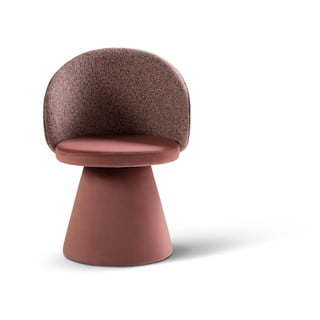 Fotoliu roz cu tapițerie din catifea Inez – Micadoni 