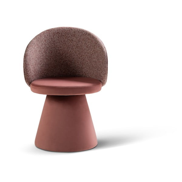 Fotoliu roz cu tapițerie din catifea Inez – Micadoni 