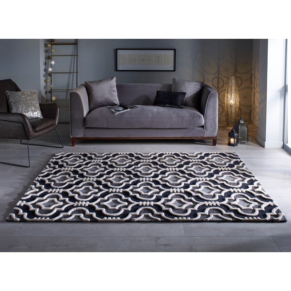 Covor din lână gri 170x120 cm Moorish Amira - Flair Rugs-image-1