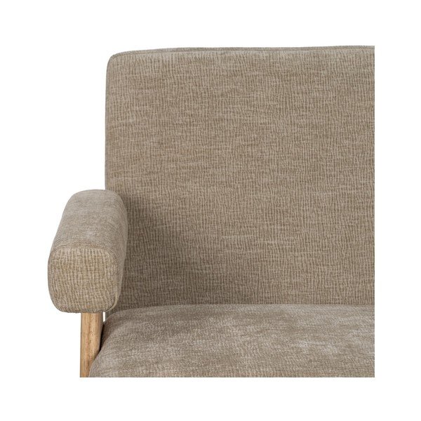 Canapea bej cu tapițerie din chenille 134 cm Rest – Ixia-image-4