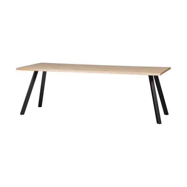 Masă dining cu blat din lemn de stejar WOOOD Tablo, 199 x 90 cm-image-3