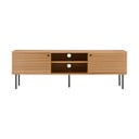 Comodă TV în culoare naturală cu aspect de lemn de stejar 40x50x150 cm Kyoto – House Nordic
