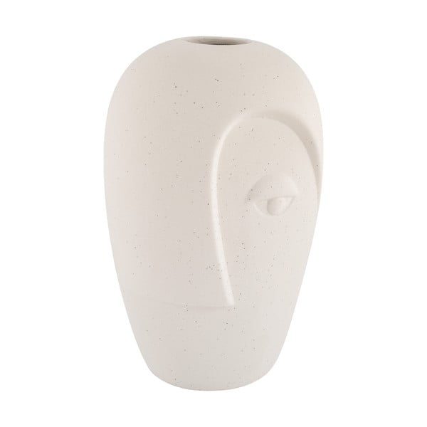 Vază crem din ceramică (înălțime 19,5 cm) Face – House Nordic