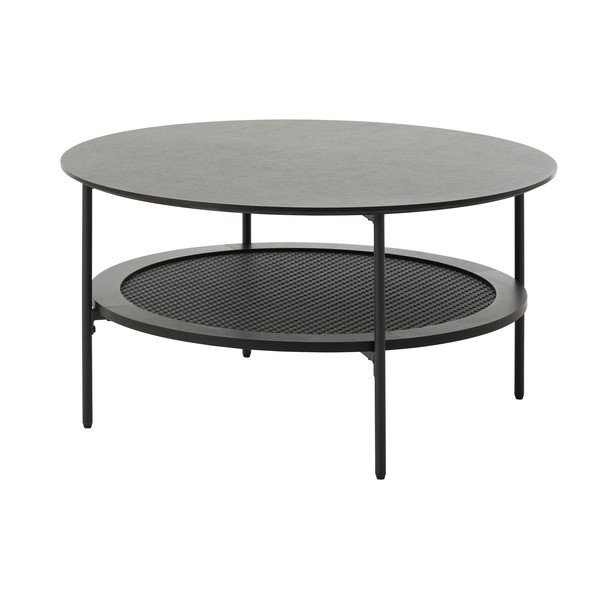 Măsuță de cafea neagră rotundă ø 80 cm Pensacola – Unique Furniture
