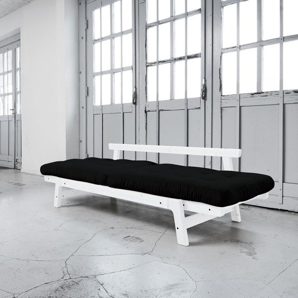 Canapea extensibilă Karup Step White/Black-image-2