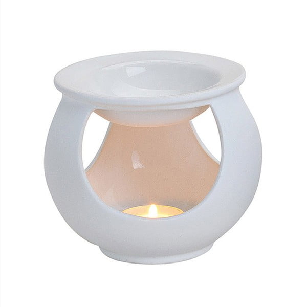 Lampă aromaterapie din ceramică Dakls Essencial, alb