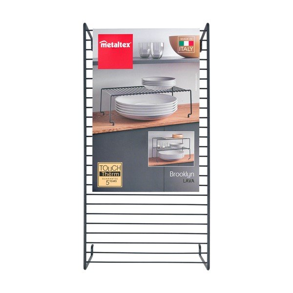 Raft suplimentar pentru bucătărie Metaltex Brooklyn Lava, negru-image-4