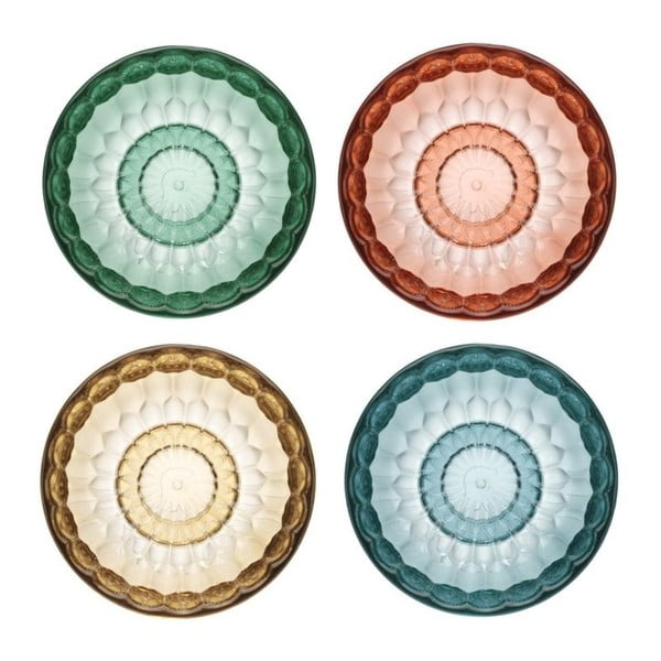 Set 4 cârlige Kartell Jellies, Ø 9,5 cm, culori transparente