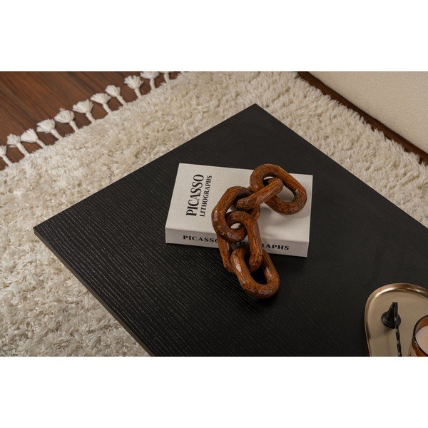 Măsuță de cafea neagră cu aspect mat 60x119 cm Sabin – Kalune Design-image-2