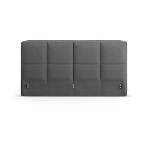 Tăblie de pat gri închis tapițată 229x100 cm Darren – Micadoni -image-2