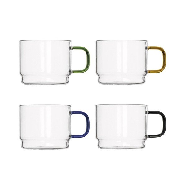 Căni 4 buc. din sticlă 350 ml Bridge – Brandani
