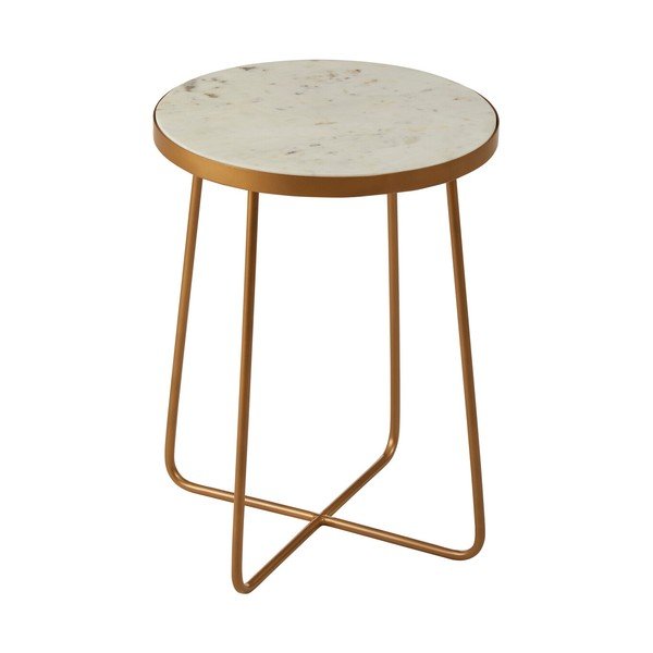 Măsuță auxiliară rotundă cu blat din marmură ø 36 cm Shalimar – Premier Housewares