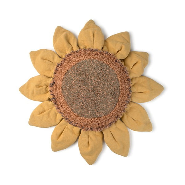Pernă pentru copii din bumbac 90x90 cm Sunflower – Lorena Canals