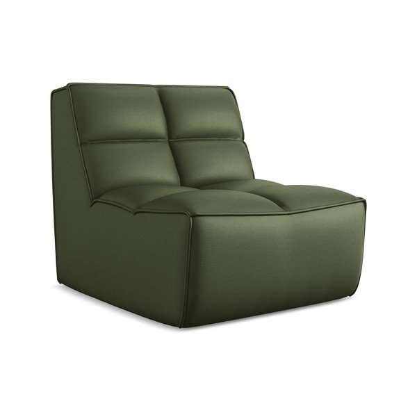 Modul pentru canapea modulară verde cu tapițerie din imitație de piele Kalai – Makamii-image-2