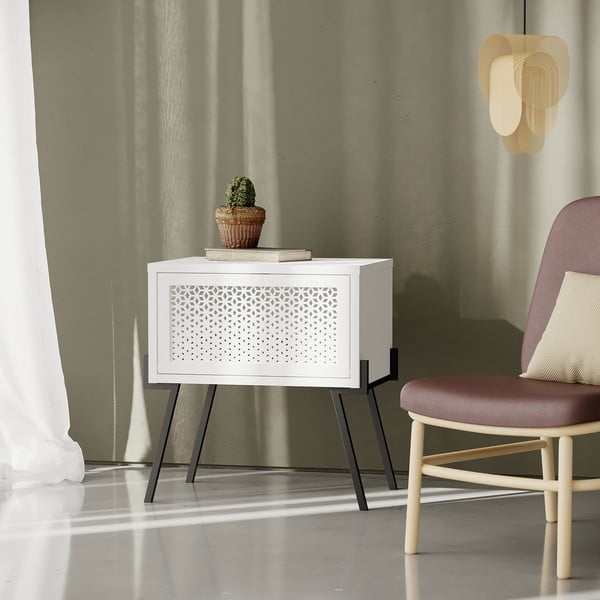 Noptieră albă Naive – Kalune Design-image-3