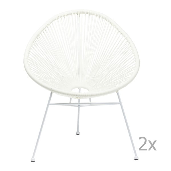 Set 2 scaune Kare Design Spaghetti, alb
