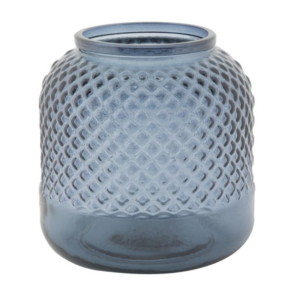 Vază din sticlă reciclată Mauro Ferretti Bolt, ⌀ 19 cm, albastru