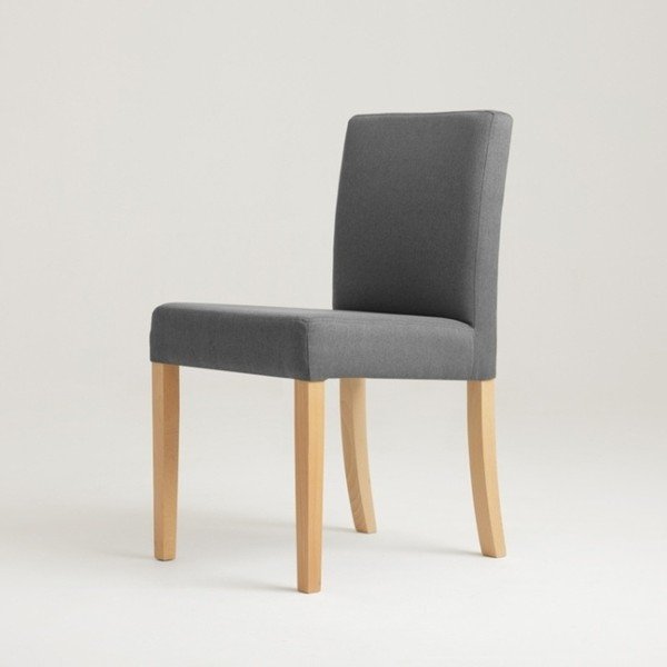 Scaun cu picioare de culoare naturală, Custom Form Wilton, gri-image-1