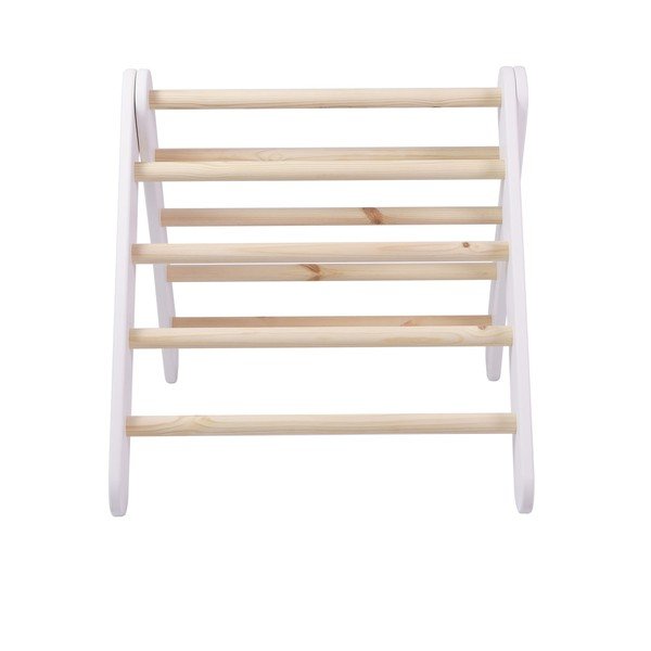 Triunghi Pikler de cățărat alb din lemn de pin 46x87x60 cm Montessori – Meowbaby-image-3