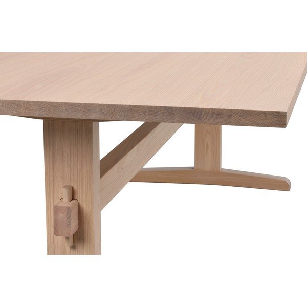 Masă de dining extensibilă cu blat cu aspect de lemn de stejar 240x95 cm Westville - Rowico-image-3