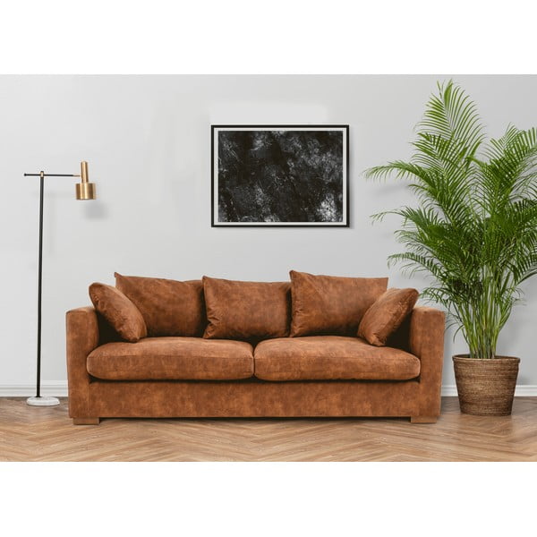 Canapea maro coniac 220 cm Comfy – Scandic-image-1