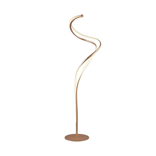Lampadar auriu LED cu abajur din metal (înălțime 160 cm) Nala – Trio Select