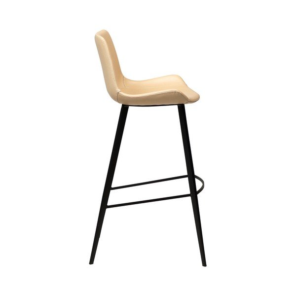 Scaun bar din piele ecologică DAN–FORM Denmark Hype, înălțime 102 cm, maro deschis-image-2